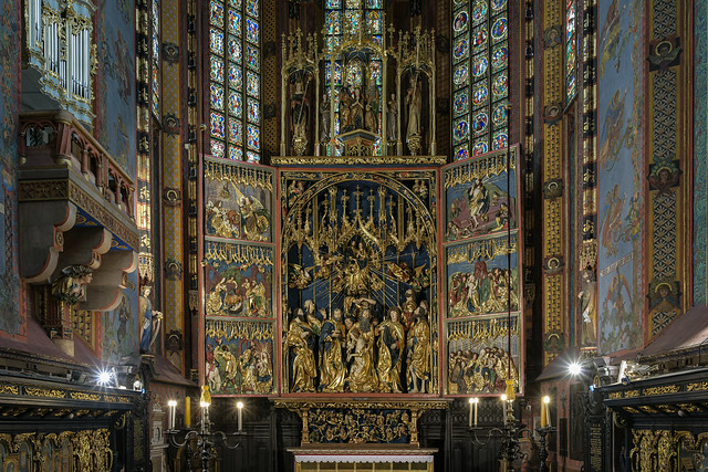 Wit Stwosz Altarpiece in St Mary’s Basilica, Kraków, POLAND