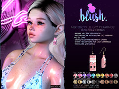 BLUSH - Kawaii Milk Bricks Lel EVO X Earrings - 10 Colors