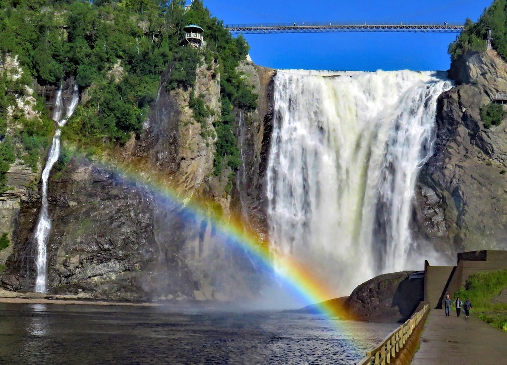 Rainbow at Montmorency Falls