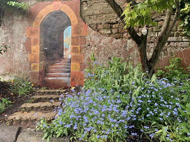 Through the Walled Garden trompe l’oeil