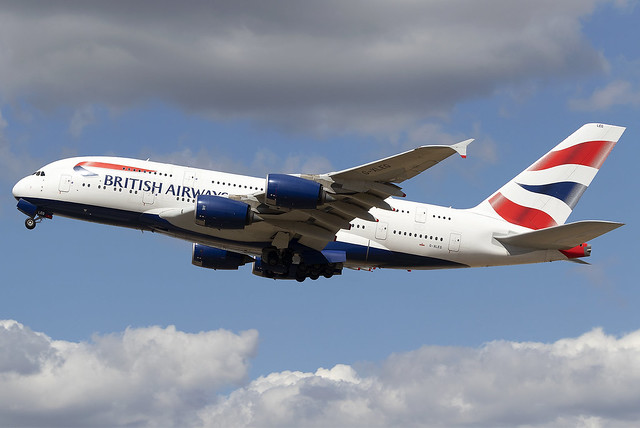British Airways Airbus A380 G-XLEG at Heathrow Airport LHR/EGLL
