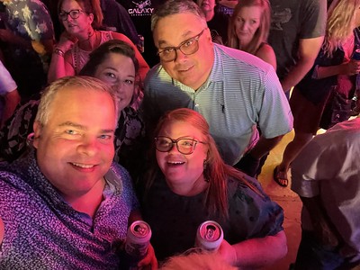 Greg, Erin, Carrie, and John Selfie at Concert