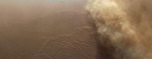 Mars - Massive Dust Storm Looms Near the Mighty Olympus Mons - CNSA Tianwen-1