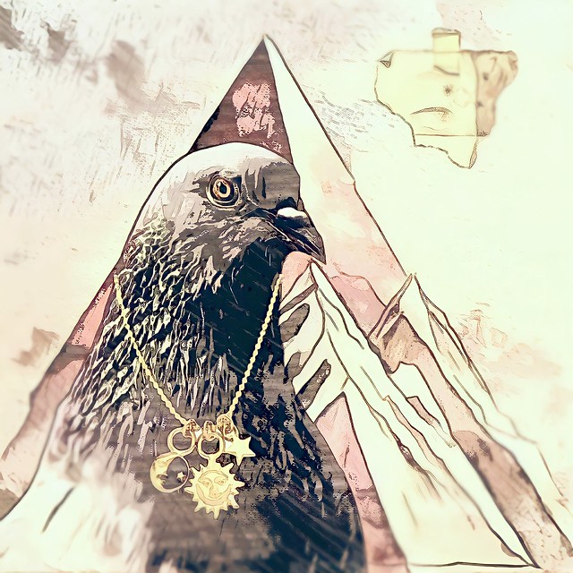 Digital scrapbook pigeon art by utopia.
