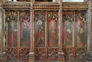 Beeston Regis screen (south): St Peter, St John, St Bartholomew, St Matthias, St Philip, St Thomas