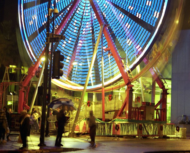 Big Wheel. Mamiya RB67 with 127mm lens and expired Portra. Exposure 1 second at F8.