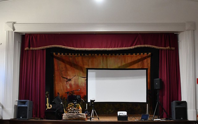 Wasleys Institute Hall Stage during the 150th Anniversary Celebrations. South Australia