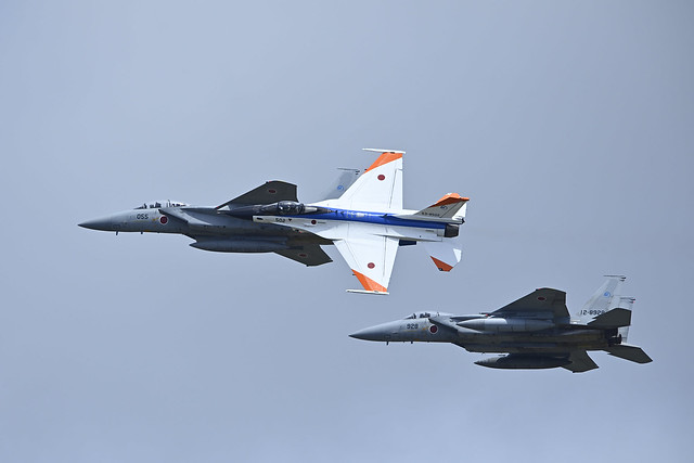 F-15DJ, F-2A and F-15J, ADTW., JASDF.