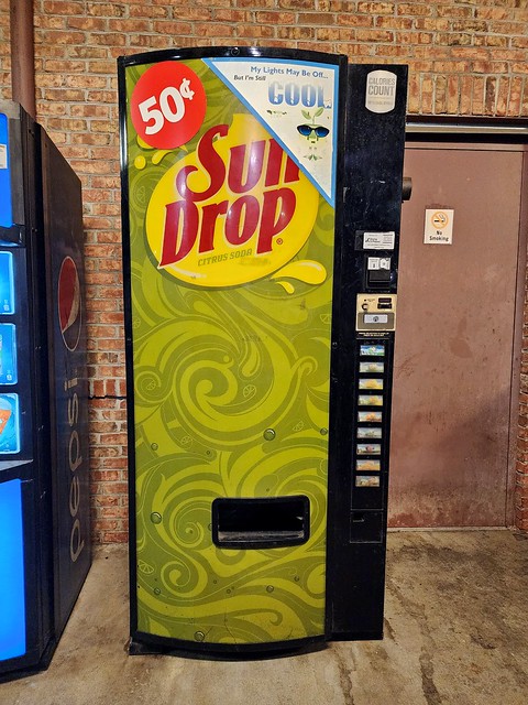 Sun Drop vending machine