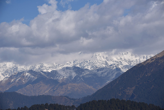 A view of the Himalayas...