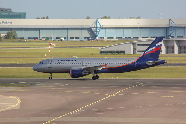 VP-BME, Aeroflot A320 at Amsterdam Schiphol, 08 June 2015,
