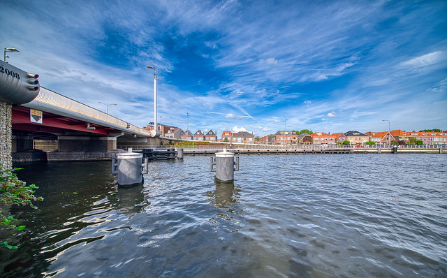 Friesebrug, city of Alkmaar, The Netherlands.