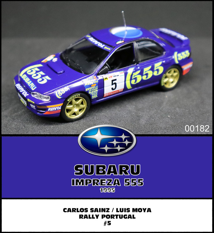 00182 SUBARU IMPREZA 555 - CARLOS SAINZ - LUIS MOYA - RALLY PORTUGAL - 1995