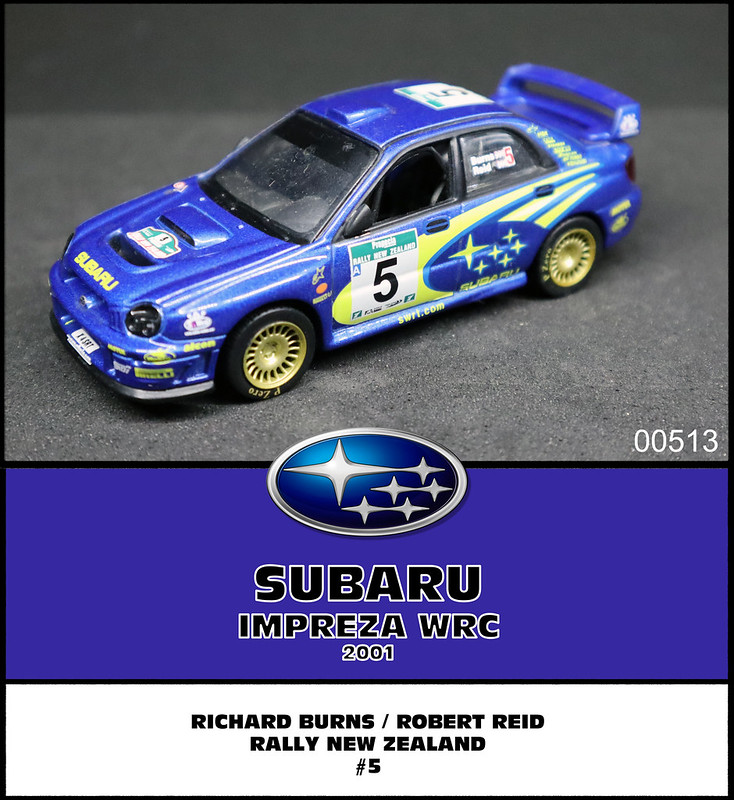00513 SUBARU IMPREZA WRC - RICHARD BURNS - ROBERT REID - RALLY NEW ZEALAND - 2001