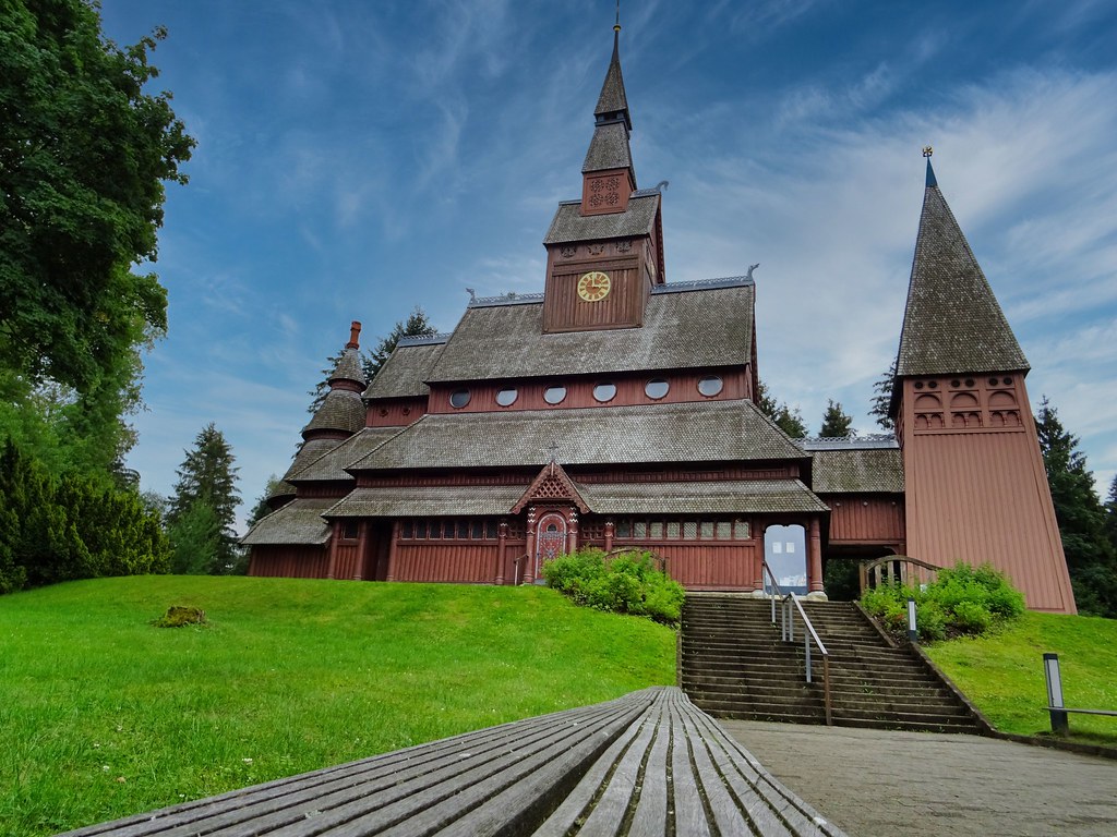 Die Stabkirche in Hahnenklee mal aus einer anderen Perspektive