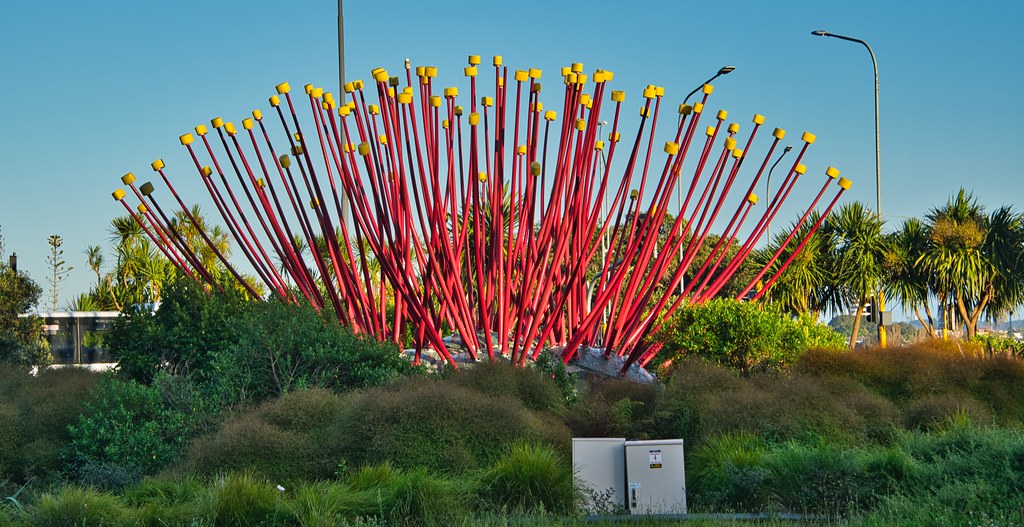 2023 - Auckland NZ - 76 - Pohutukawa Flower Sculpture