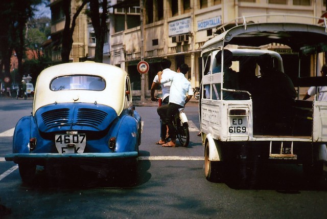 Saigon, Vietnam, Taxi, Lambro, Sachs Goebel moped
