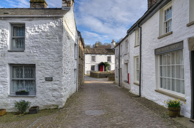 The narrow streets of Dent, Yorkshire Dales