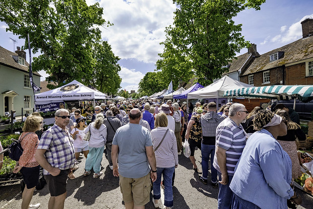 Crowds at Alresford Watercress Festival