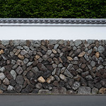 stone and stucco wall