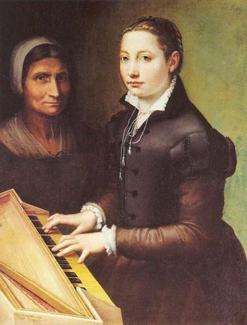 피아노 치는 자화상, 1561