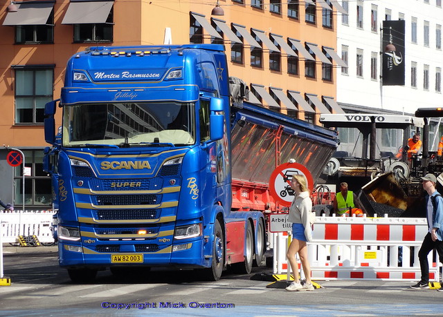 Scania S580 v8 AW82003 tarmac tipper truck