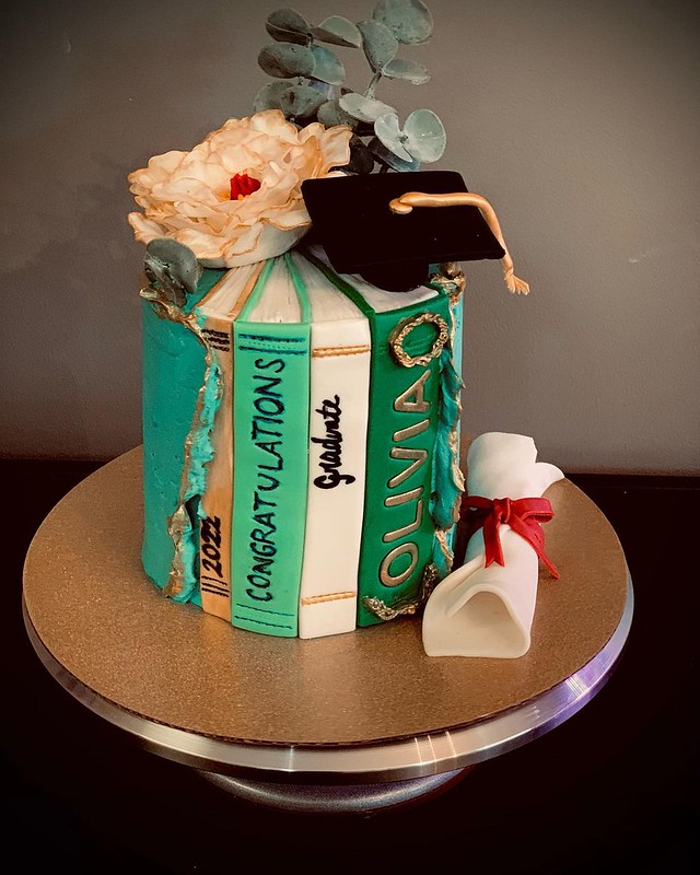 Graduation Cake by Tastefully Sweet Bake Shop