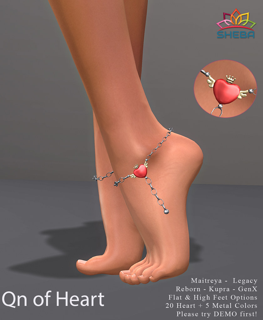 [Sheba] Qn of Heart anklet