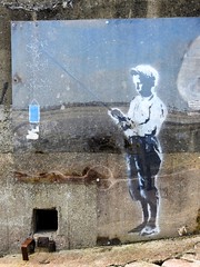 Possible Banksie Street Art at Beacon Hill Fort in Harwich