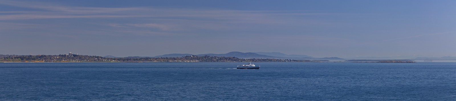 The Coho ferry with Gonzales observatory behind