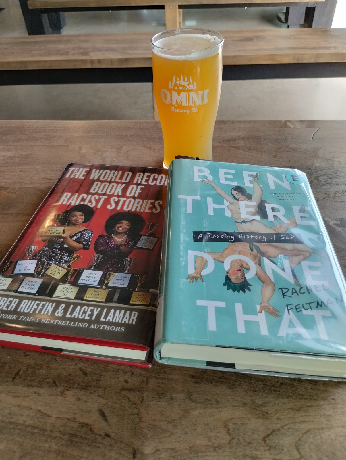 Omni book and beer by: