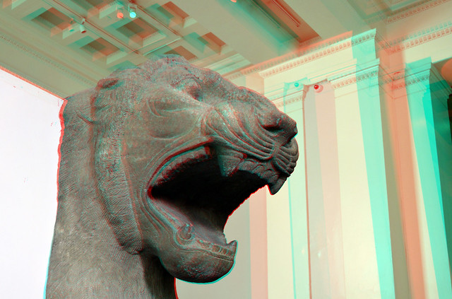 Colossal Guardian Lion of Ishtar British-Museum London 3D