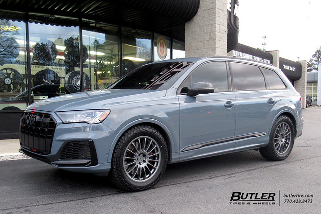 Lowered Audi SQ7 with 20in Vision Monaco Wheels and Falken Wildpeak ATW Tires