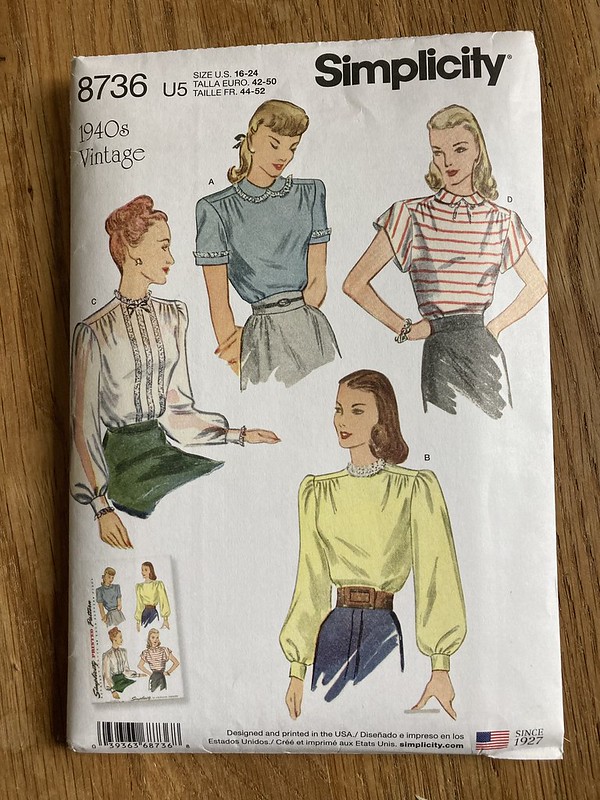 From the 1940's to Today:  A Vintage Simplicity 8736 Blouse