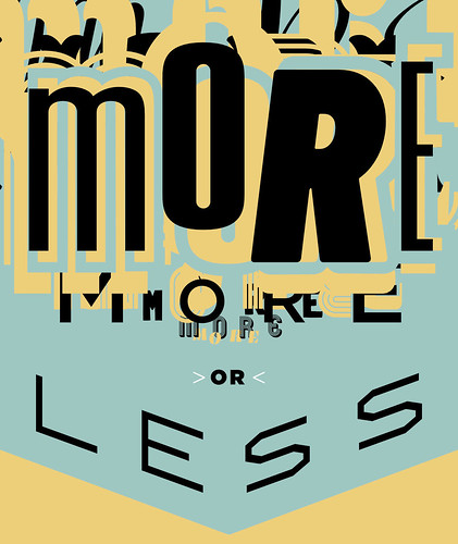 <p>More or Less</p>
