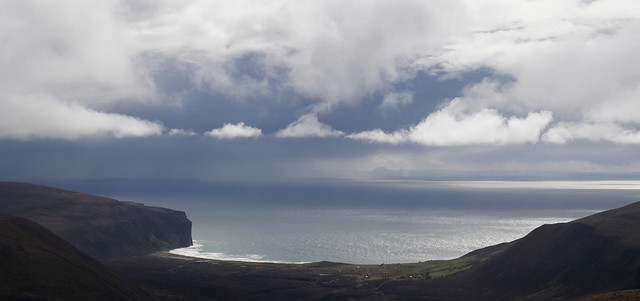 The Island of Hoy (Orkney): Storm over the Scottish mainland seen from Cuilags  (Explored)