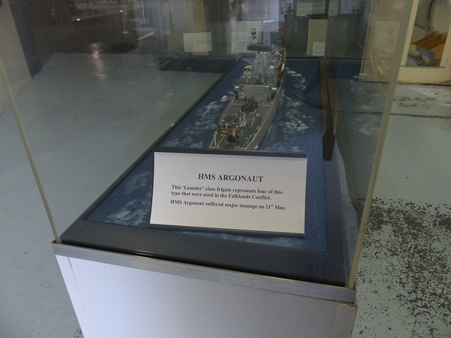 Model of HMS Argonaut F56 at FAA Museum