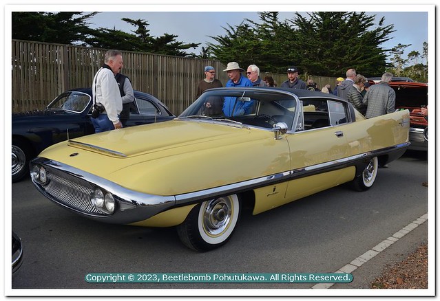 2022 Pebble Beach Tour d'Elegance, Staging: 1957 Ghia Chrysler 400 Super Dart
