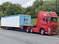 Nice tidy ,VOLVO FH 500 ,WATKINSON ,Skipton ,Yorkshire ,6x2 unit and long load ,Baldock Services ,Herts -A1 yesterday.
