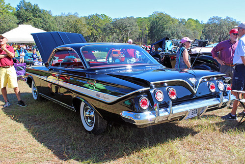 chevrolet hardtop car automobile florida chevy impala carshow 1961 lecanto