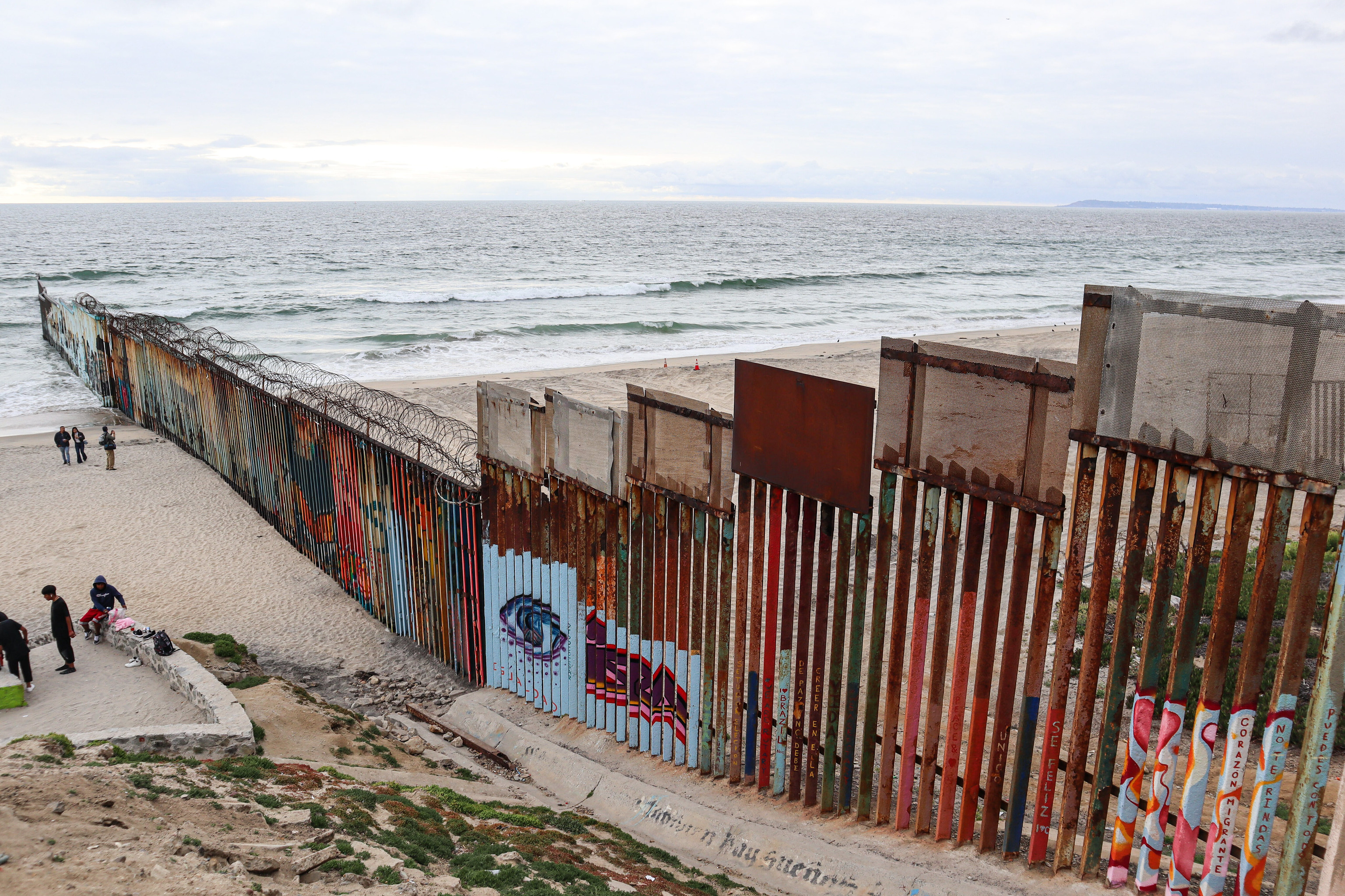 Mexican-US border in Tijuana