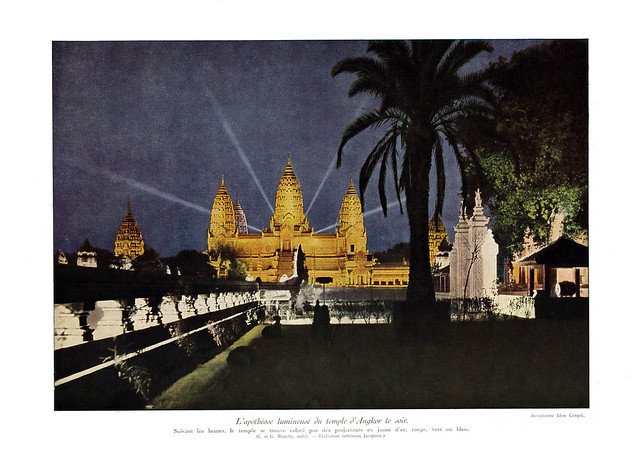 “Replica of the Cambodian temple at Angkor Wat.” Photo by Léon Gimpel for “L’Illustration,” August 22, 1931.