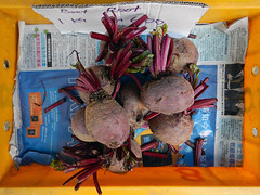 Beet root vegetables at the large market in the Cameron Highlands of Malaysia