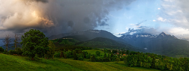 Stormy evening in the Alps