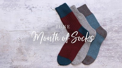 The Fibre Company celebrates their sock yarn Amble in June with the Month of Socks.