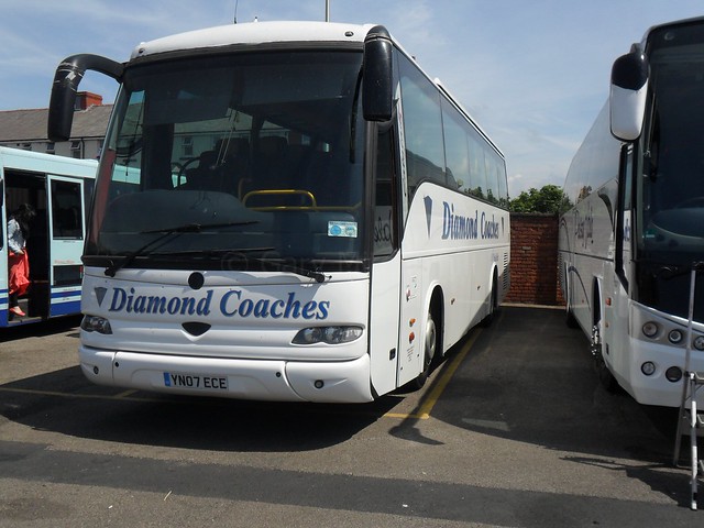 Diamond Coaches, Ossett - YN07ECE - UK-Independents20141023