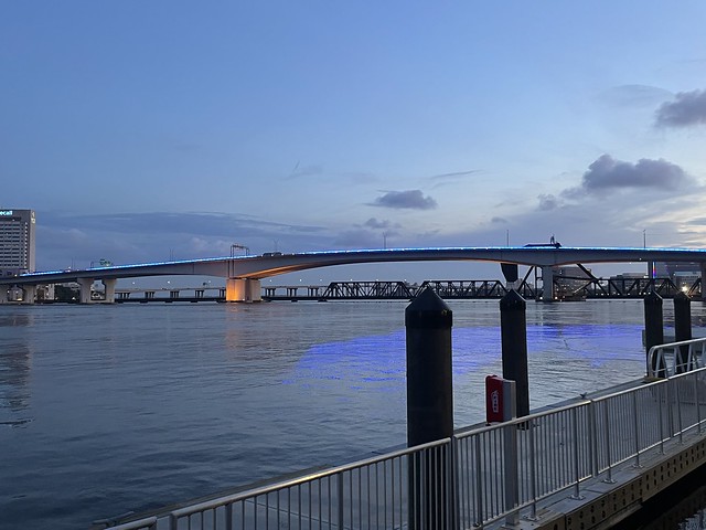 Acosta Bridge at Dusk Jacksonville FL