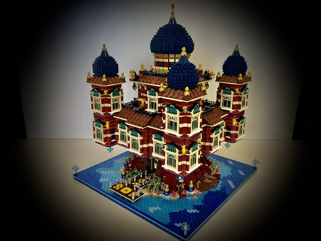 Temple on a small island