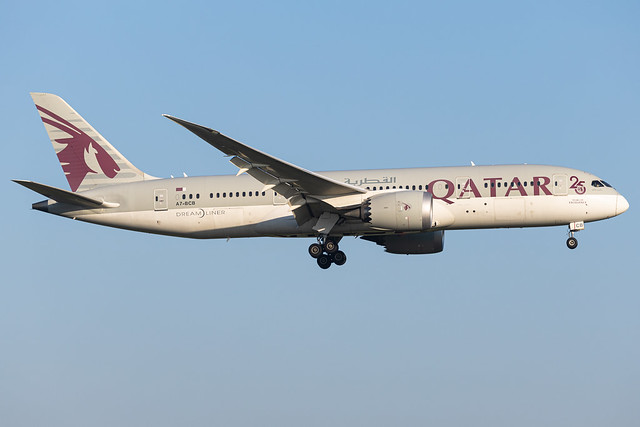 Qatar Airways B787-8 A7-BCB