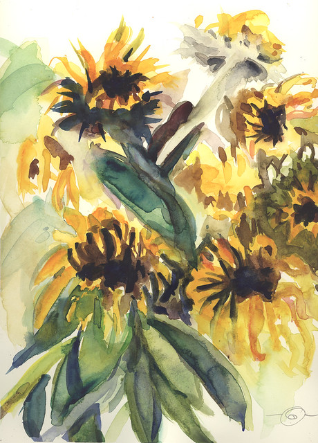 Faded Sunflowers
